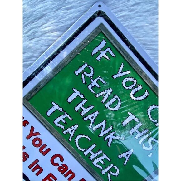 NWT NEW “THANK YOUR MILITARY” Metal Tin Sign Plaque Rustic Iron Store - Picture 2 of 7